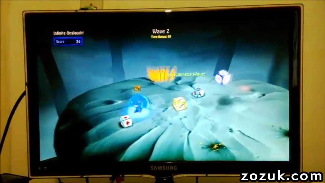 Bombsquad game on computer with controller